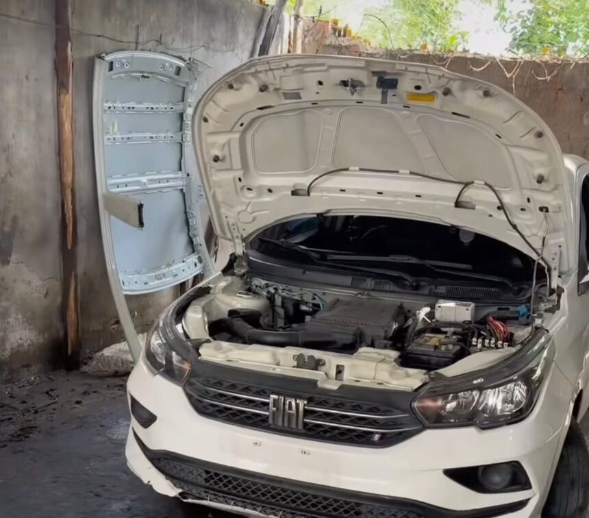PM recupera carro roubado em possível desmanche clandestino de veículos em Guarus