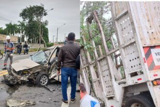 Grave acidente envolvendo carreta e carro é registrado em Campos
