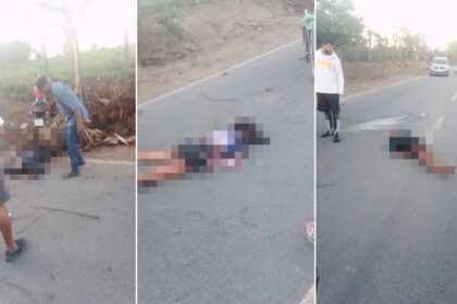 Três pessoas são socorridas em estado grave após grave acidente de moto em Campos