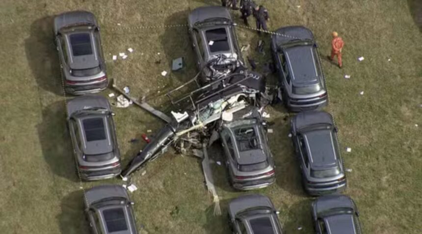 Colisão entre helicópteros deixa ao menos seis mortos no Recreio dos Bandeirantes Colisão entre helicópteros deixa ao menos seis mortos no Recreio dos Bandeirantes