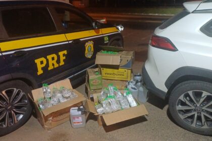 Homem é preso com mais de mil frascos de lança-perfume na BR-101, em Campos