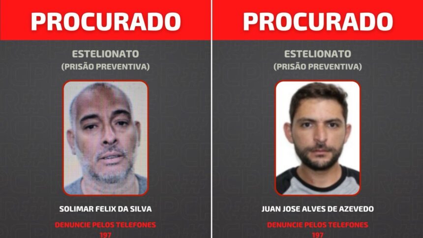 Polícia divulga imagens de foragidos da operação contra o golpe do “falso advogado” em Campos