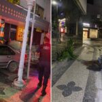 Motorista sem CNH ‘invade’ calçadão do Centro de Campos e derruba vaso de plantas