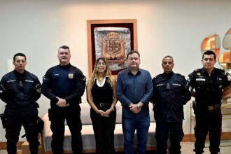 Carla Caputi reforça parceria com a Polícia Militar para ampliar ações de segurança em SJB