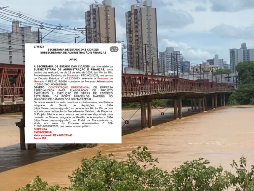 Após mais de quatro meses de interdição, recuperação da Ponte Barcelos Martins começa a ganhar forma