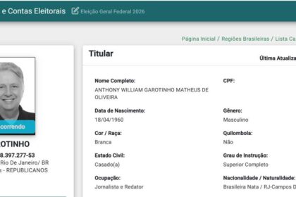 Garotinho tem candidatura ao Governo do Rio registrada pelo Republicanos