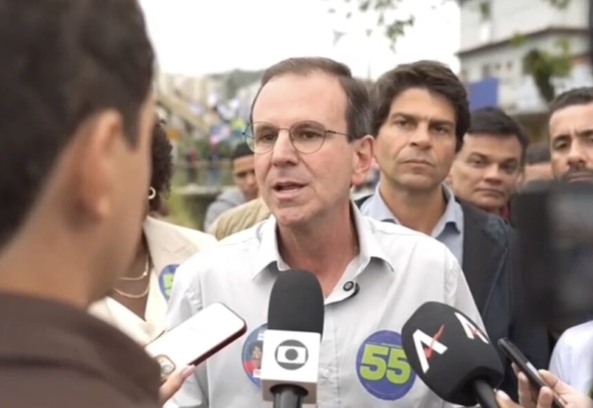 Eduardo Paes defende policiamento orientado por dados para combater criminalidade em São Gonçalo