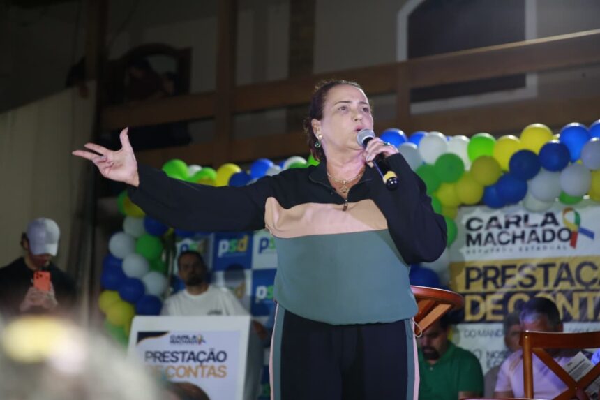 Deputada estadual Carla Machado presta contas do mandato em evento realizado em Grussaí Deputada estadual Carla Machado presta contas do mandato em evento realizado em Grussaí