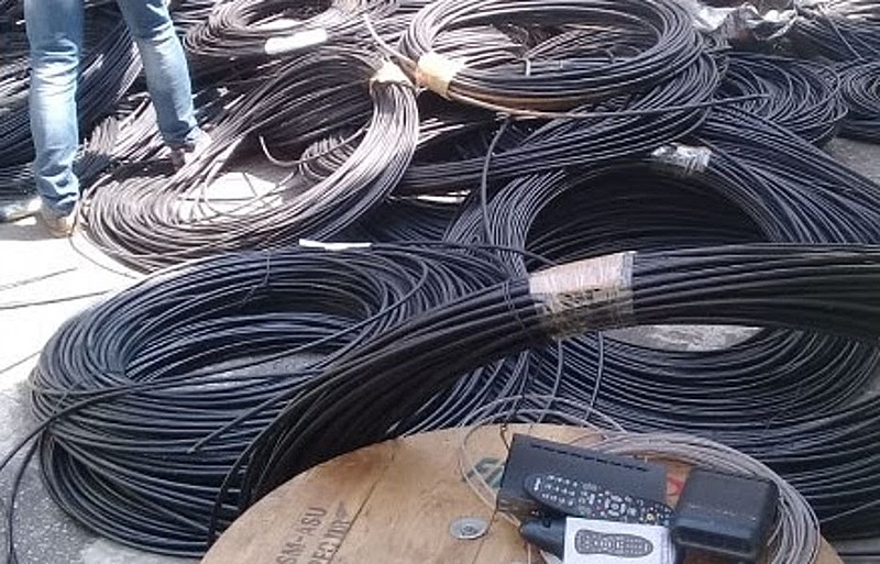 Campos lidera ranking de cabos furtados no primeiro semestre do ano Campos lidera ranking de cabos furtados no primeiro semestre do ano