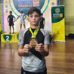 Aos 11 anos, joia sanjoanense conquista título brasileiro de jiu-jitsu