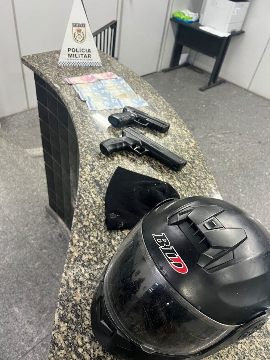 Suspeitos de cometer assaltos em Campos são presos em flagrante pela polícia durante abordagem