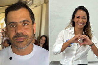 Apontados como prováveis eleitos em pesquisa, Bruno Dauaire e Ana Paula Mendes votam e projetam vitória na Alerj