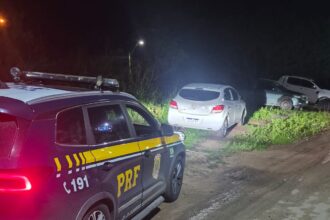 PRF prende suspeitos durante tentativa de roubo a caixa-cofre de estabelecimento em Campos