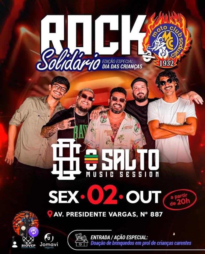 Rock Solidário realiza edição especial de Dia das Crianças nesta sexta em Campos Rock Solidário realiza edição especial de Dia das Crianças nesta sexta em Campos