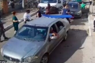 Bebê nasce dentro de carro de aplicativo na porta do Hospital São José em Campos